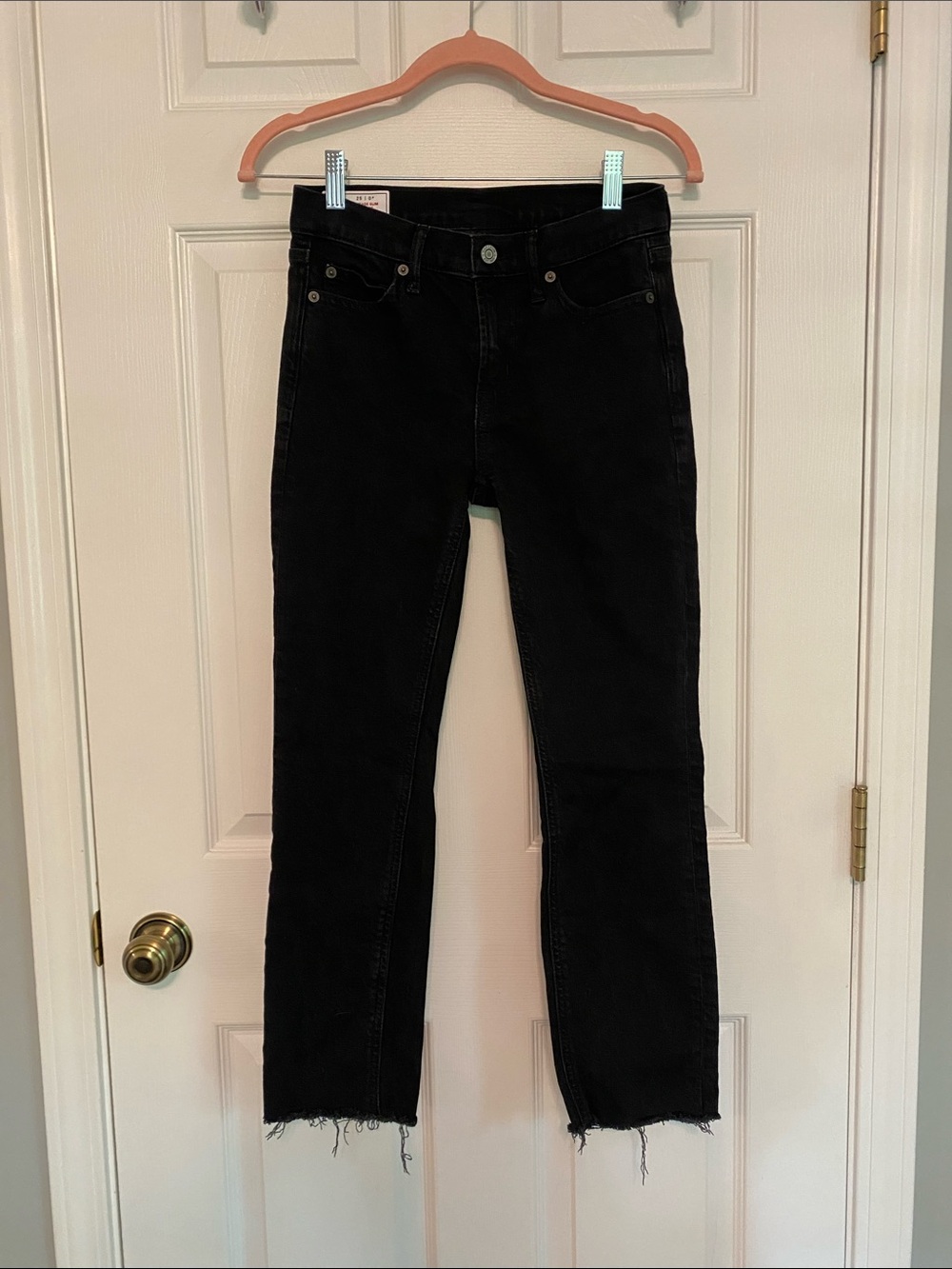 GAP Black Mid-Rise Slim Leg Jeans